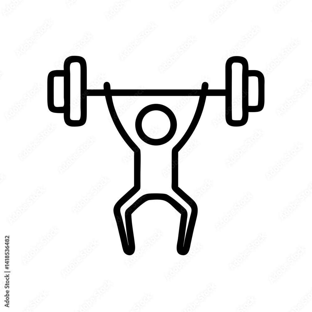 Weightlifting Icon Action in Gym Environment for Fitness Enthusiasts and Trainers Weightlifting Icon Action in Gym Environment for Fitness Enthusiasts and Trainers