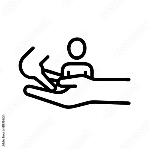 Empowering Care Nurturing Child Support Community Center Graphic Illustration