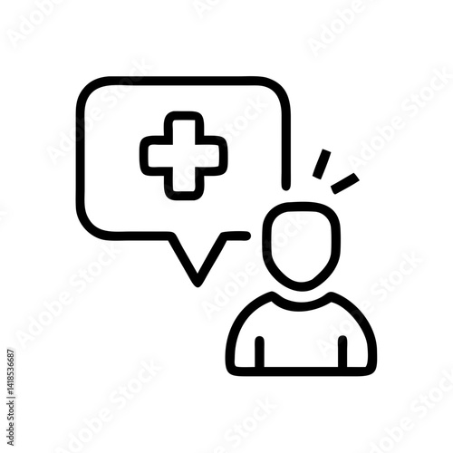Professional Health Consultation Room Digital Illustration Focused on Wellness