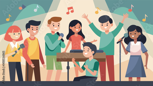 From heartwrenching ballads to upbeat anthems the youth music ministrys concert showcases the range and depth of their talent leaving the audience in. Vector illustration