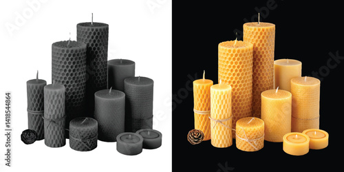 Beeswax Candles – 100% Natural, Handmade, Non-Toxic, Long-Lasting Aromatherapy Candles for Home & Relaxation