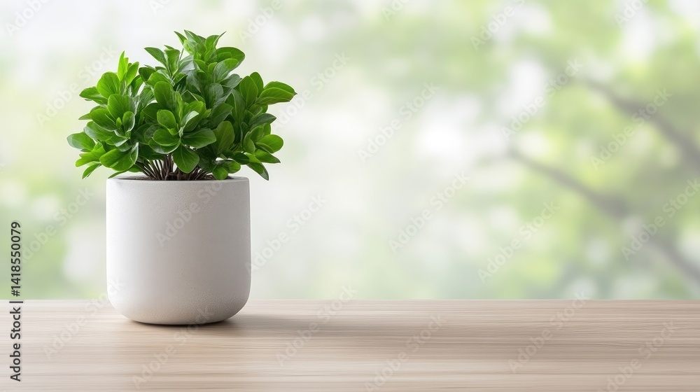 Potted Plant Simple Minimalist Style High-resolution Lighting Center-focused Composition Bright Green Foliage Peaceful Scene Blurred Garden Backdrop Fresh Green Tones Ideal Home Decor Potted Plant Simple Minimalist Style High-resolution Lighting Center-focused Composition Bright Green Foliage Peaceful Scene Blurred Garden Backdrop Fresh Green Tones Ideal Home Decor