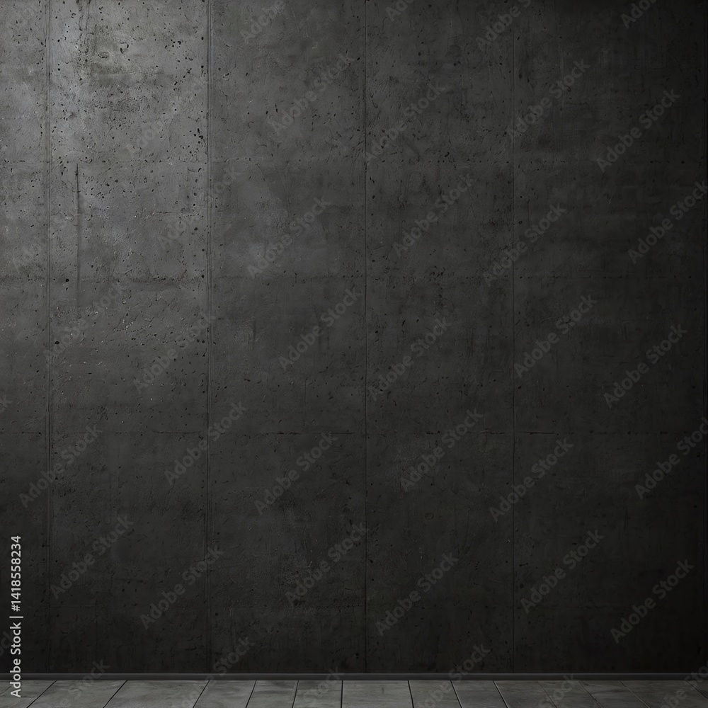 Fototapeta premium Dark grey black textured concrete wall background