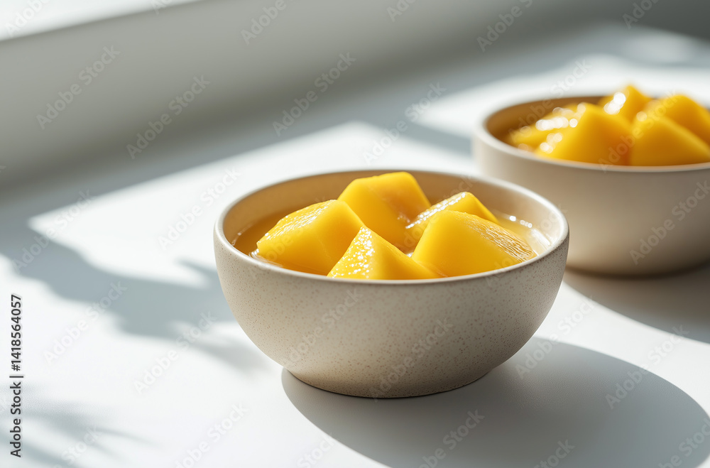 bowl of fresh mango bowl of fresh mango