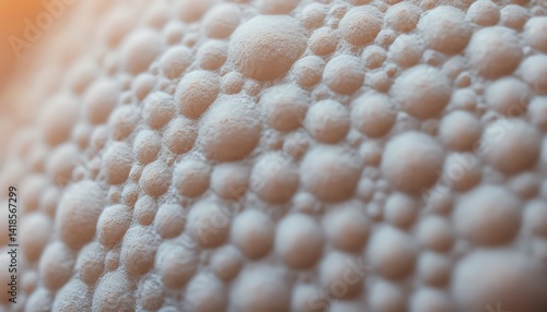 Close up Detailed Texture of a Bubbly Surface Abstract Background Image