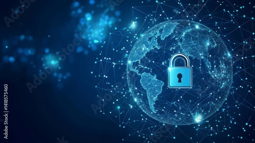 Secure Data Transmission with Digital Lock on Global Network Visual