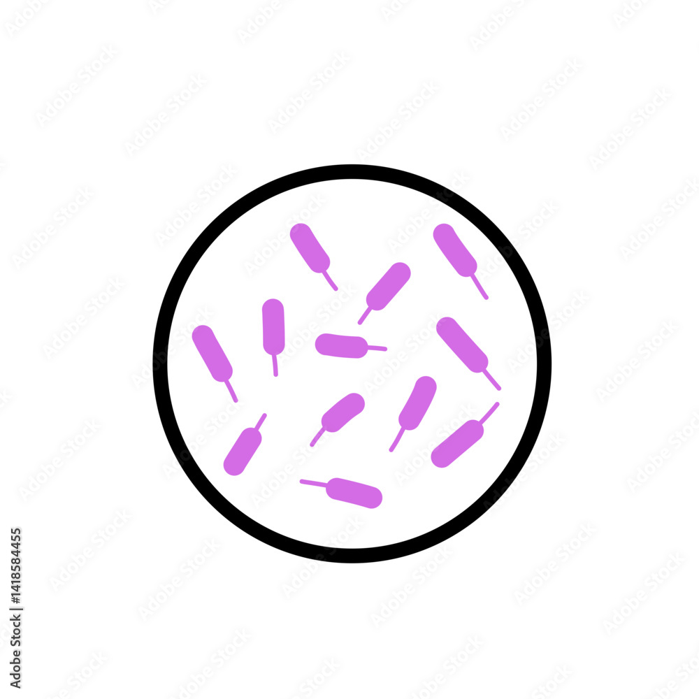 Obraz premium microorganisms under a microscope