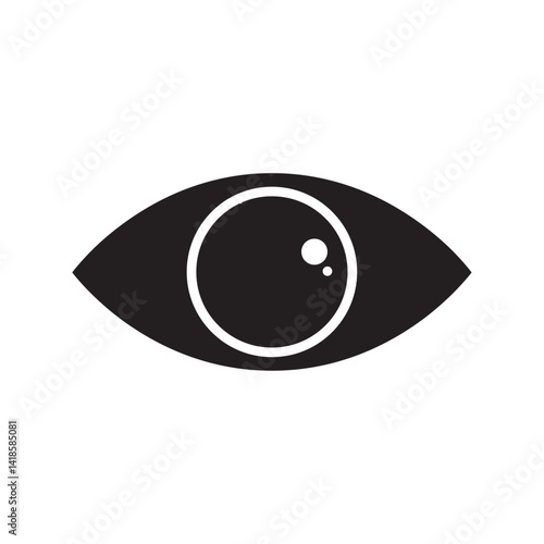 vector flat icon of visible eye symbol