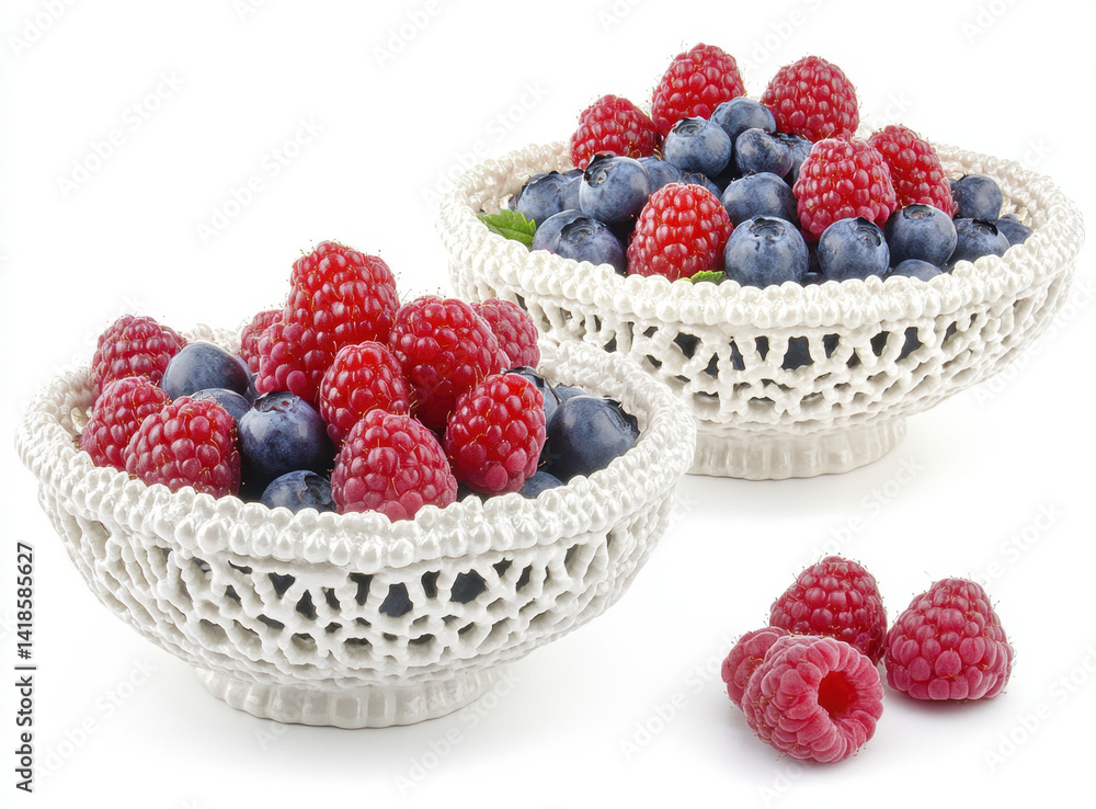 Fresh Berries in Bowls Fresh Berries in Bowls