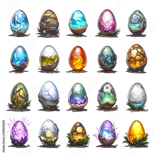 Egg material set(game item PNG)