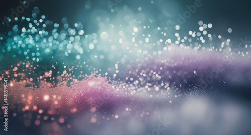 Wallpaper Mural Colorful glitter particle abstract background with bokeh lights in pastel blue and purple for elegant digital designs Torontodigital.ca