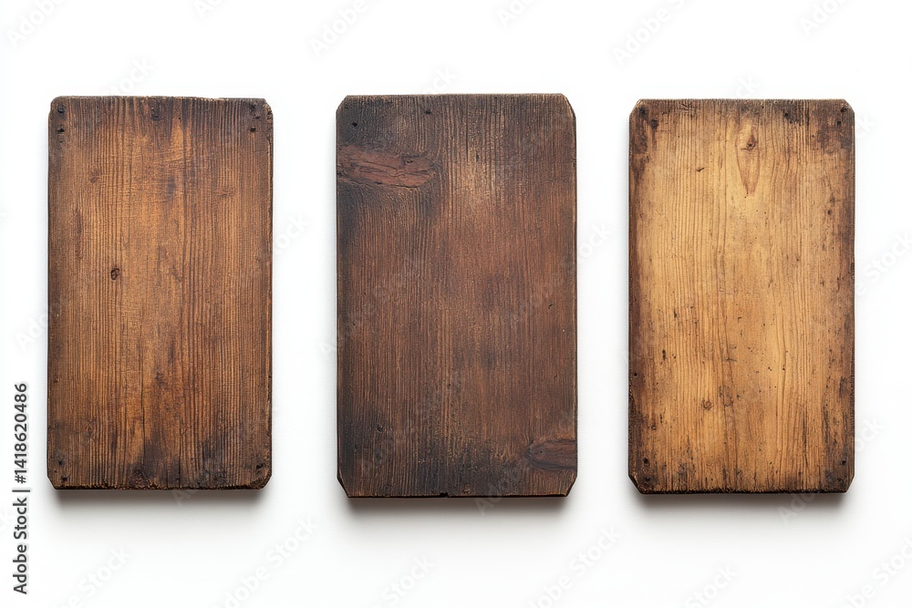 Fototapeta premium Rustic Wooden Planks with Distressed Texture for Creative Projects