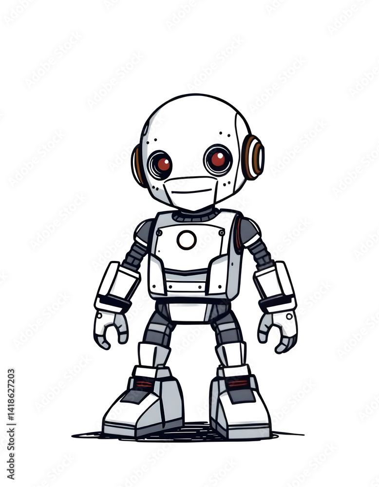 Monochrome Minimalist Robot Monochrome Minimalist Robot