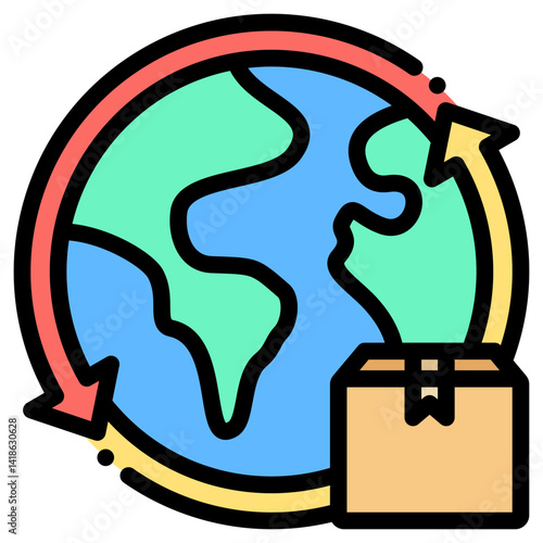 Worldwide Shipping Icon