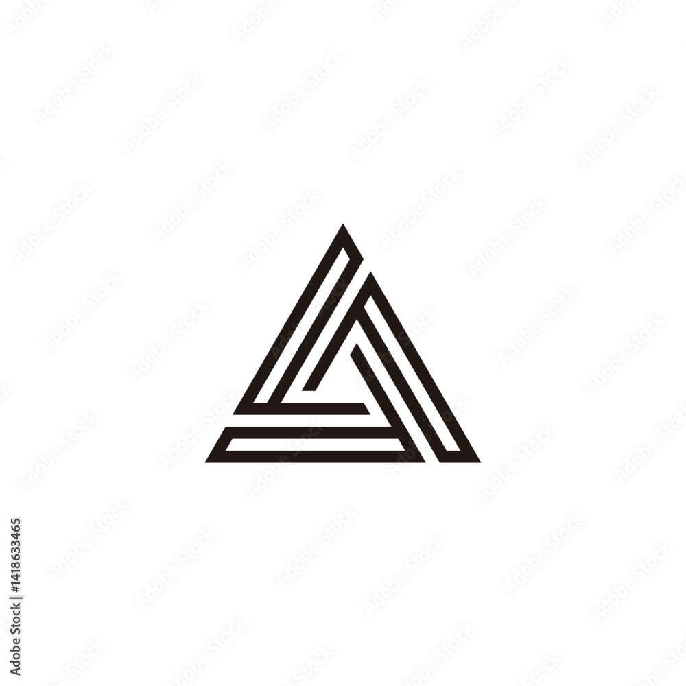 Letter P rounded, triangle geometric symbol simple logo vector Letter P rounded, triangle geometric symbol simple logo vector