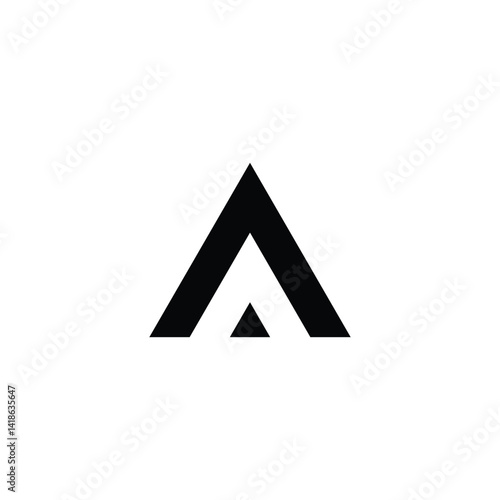 Free Download Letter V or A triangle geometric symbol simple logo vector - GFXLoad
