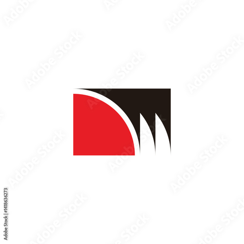 Free Download Letter m ruby geometric symbol simple logo vector - GFXLoad