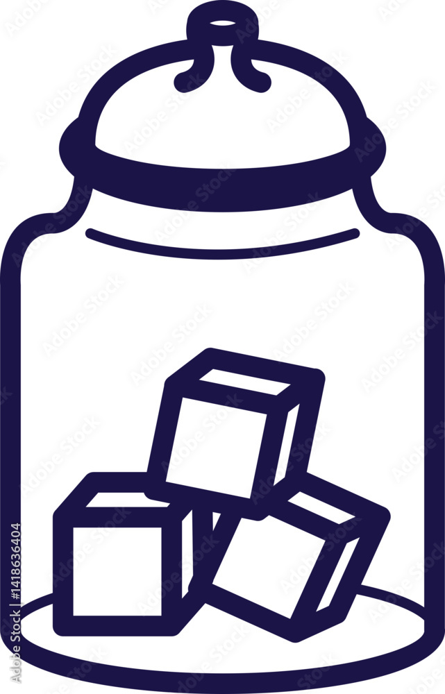 Obraz premium Handdrawn Coffee Element Line Style