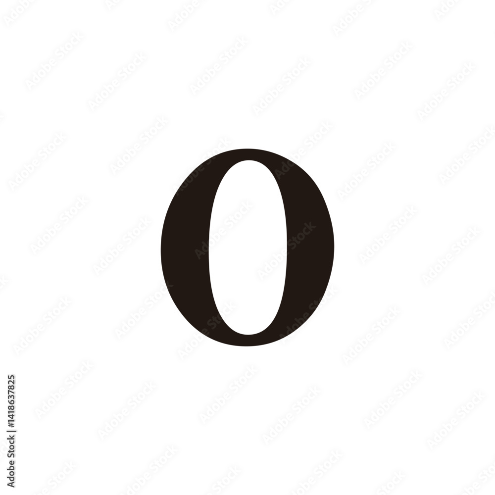 Letter o candy geometric symbol simple logo vector Letter o candy geometric symbol simple logo vector