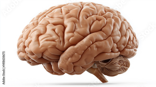 Human Brain and Heart Anatomy Diagram