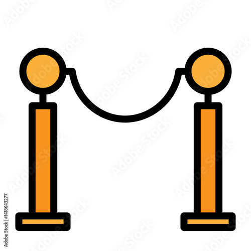 Closing Ceremony Vector Filled Icon Design