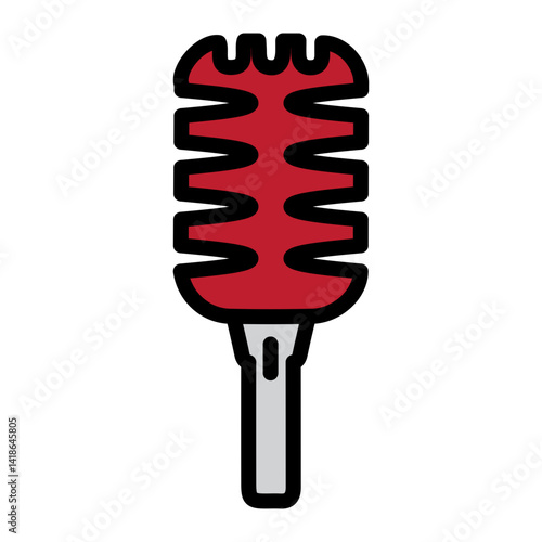 Streaming Microphone Vector Filled Icon Design