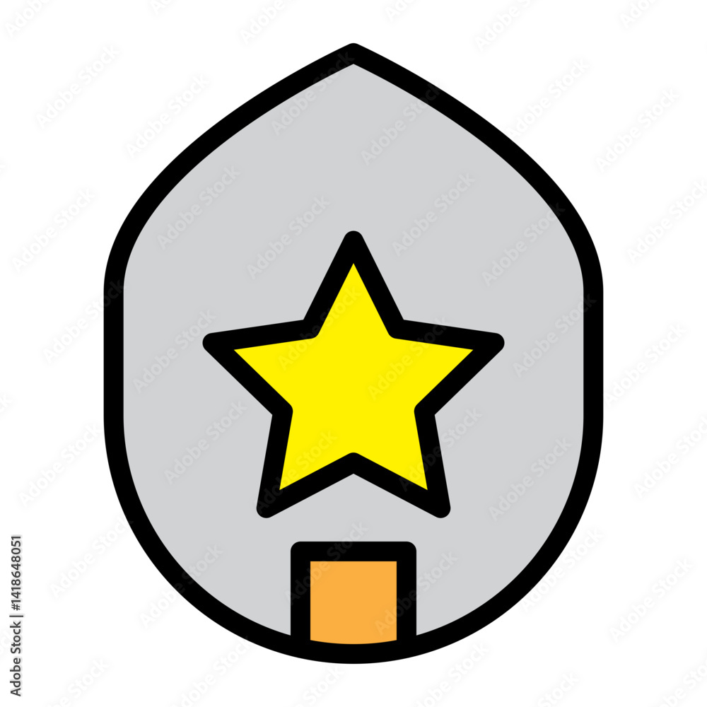 Blogger Badge Vector Filled Icon Design Blogger Badge Vector Filled Icon Design