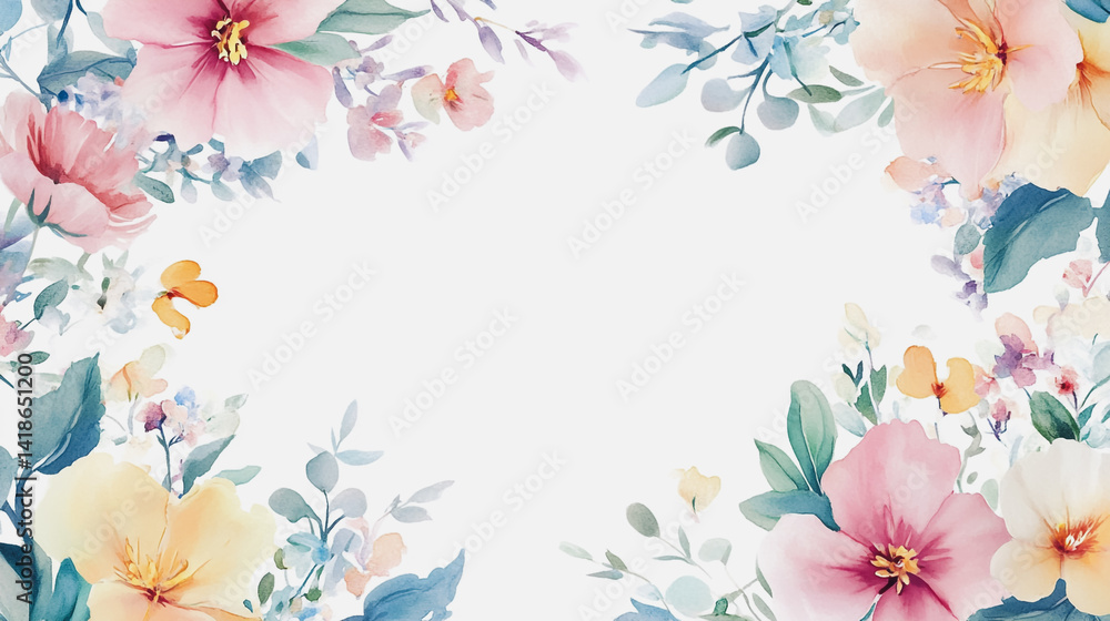 Elegant wedding invitation card background . Minimal hand painted watercolor botanical flowers texture template background. Design for wedding, vip cover, poster, rsvp moderncard.Valentine's Day
Elegant wedding invitation card background . Minimal hand painted watercolor botanical flowers texture template background. Design for wedding, vip cover, poster, rsvp moderncard.Valentine's Day