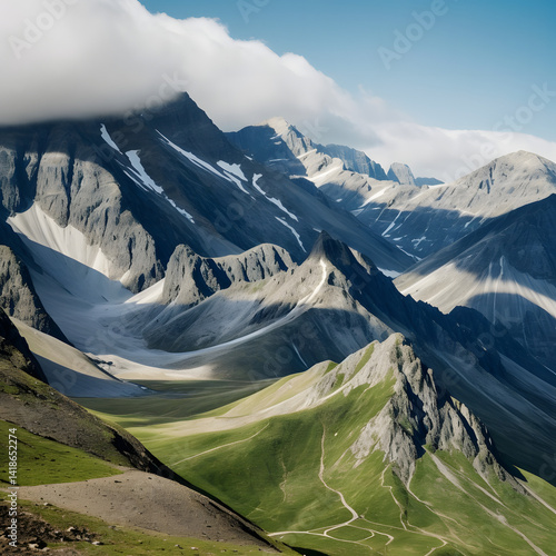 high mountain landscape