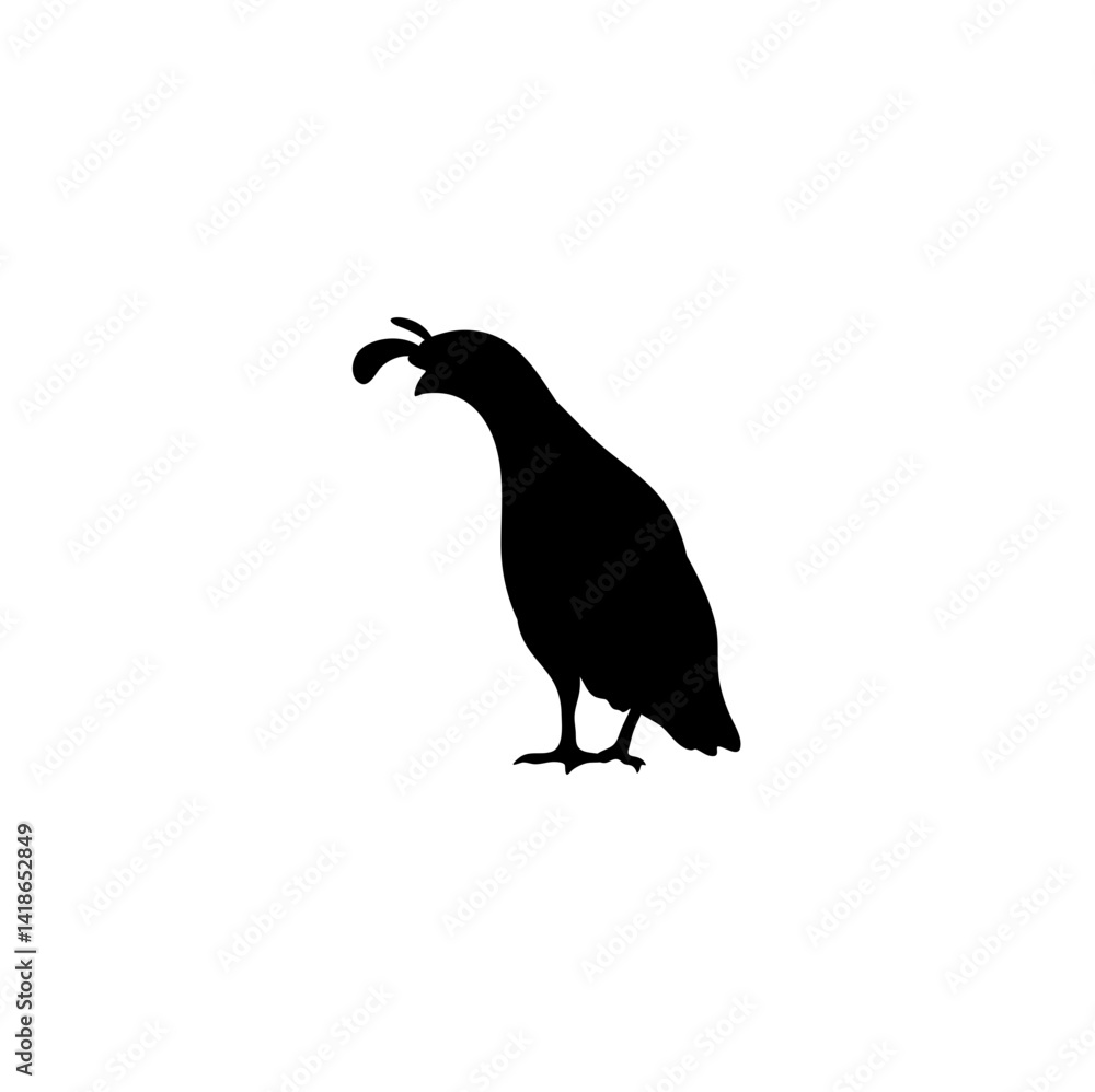 Fototapeta premium Quail Birds Silhouette