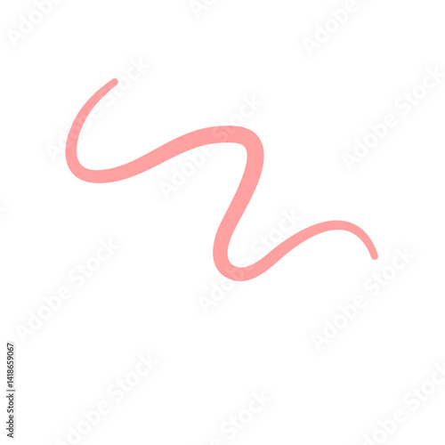 Pinworm parasite icon