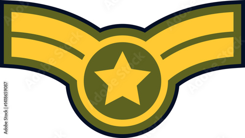 Soldier Badge Vector Design Element