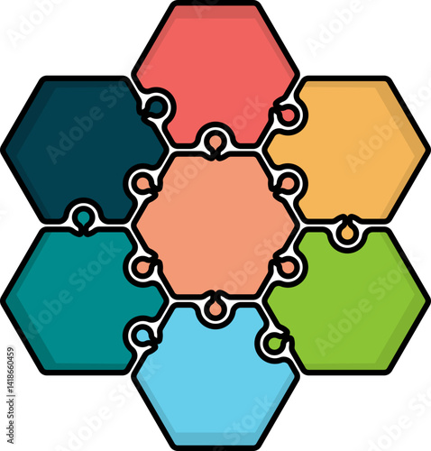 Puzzle Shape Jigsaw Element
