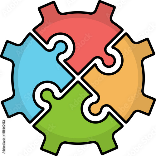 Puzzle Shape Jigsaw Element