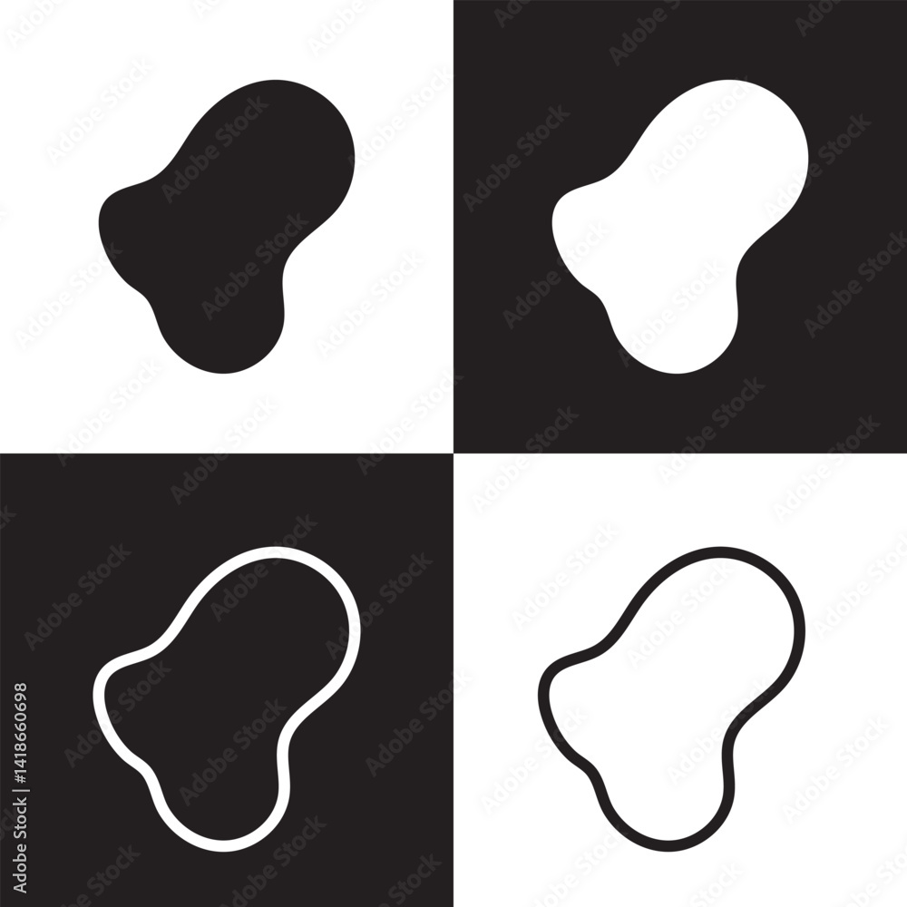 Organic shape round form . Doodle abstract liquid blob, liquid organic blob curve abstract shape frame. Soft round oval pattern background. EPS 10/AI Organic shape round form . Doodle abstract liquid blob, liquid organic blob curve abstract shape frame. Soft round oval pattern background. EPS 10/AI