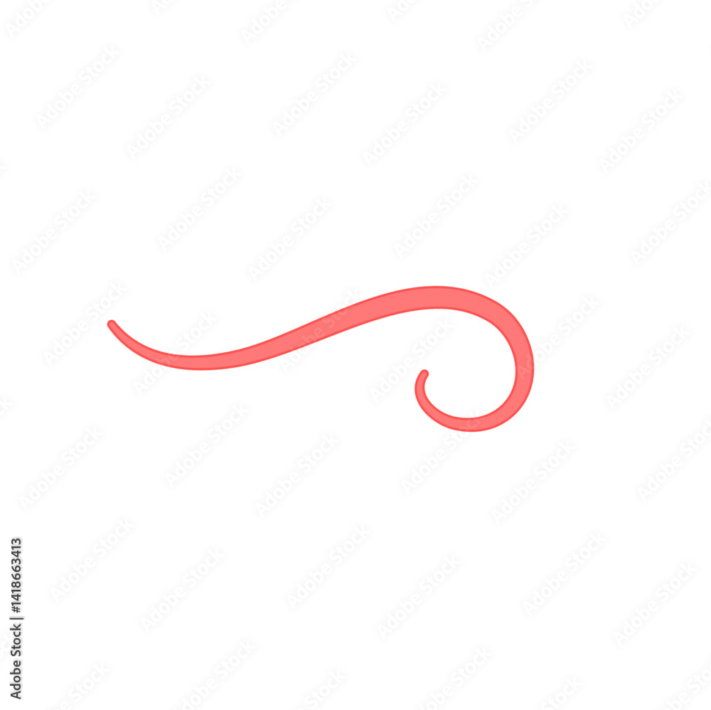 Ascaris parasitic worm vector Ascaris parasitic worm vector