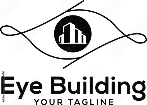 Eye Building Logo Design - Creative Architecture and Visionary Brand Identity