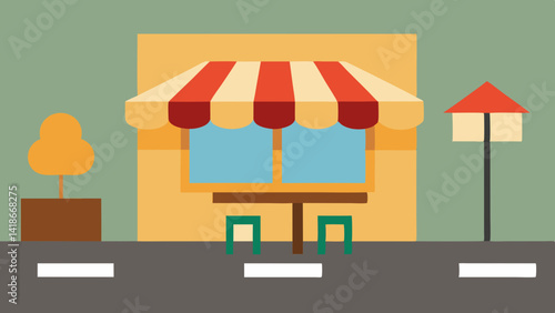 cafe on sidewalk with umbrella tables street cafe setting