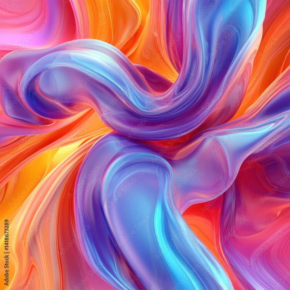 custom made wallpaper toronto digitalVibrant colorful abstract background with swirling shapes