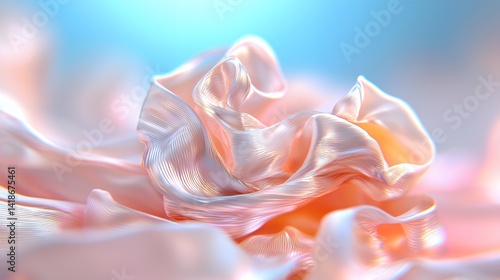 Abstract fabric texture in light peach and pink tones