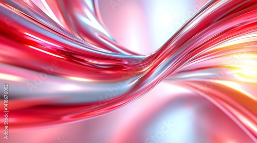 Abstract flowing colors digital art
