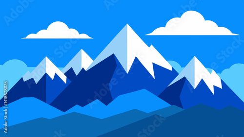Cloudy Sky Over Expansive Mountain Ranges