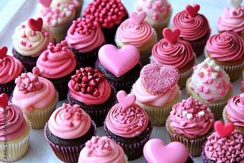 Valentines day pink home made cupcakes