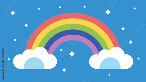 Purple Night Sky Halloween Background with Magic Symbols