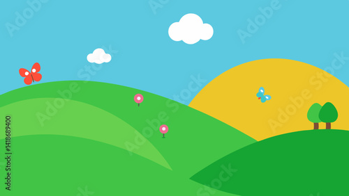 Outdoor Spinning Toy with Soft Grass Landing Zone