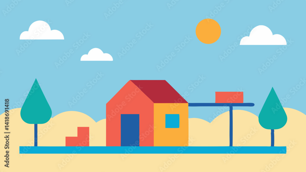 vector illustration of houses vector illustration of houses