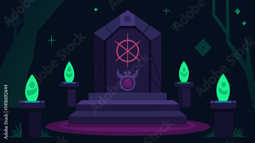 vector illustration of a buddhist temple