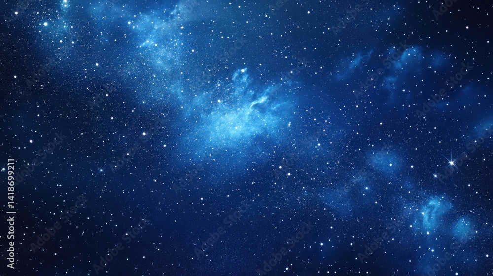 Fototapeta premium Celestial Symphony: A Night in the Cosmos