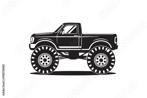 monster truck illustration vector