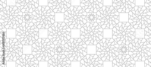 幾何学 抽象 星型 レトロ 伝統 パターン 背景